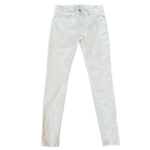 Hudson women’s midrise super skinny ankle white jeans size 26 - Picture 1 of 9
